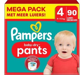 Pampers Pampers Nappy Pants S4 9-15kg 90pcs Pampers Pampers Nappy Pants S4 9-15kg 90pcs