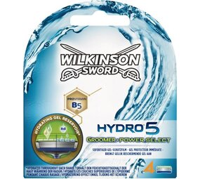 Wilkinson Wilkinson Hydro 5 Scheermesjes - groomer Power Select 4 Stuks Wilkinson Wilkinson Hydro 5 Scheermesjes - groomer Power Select 4 Stuks