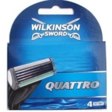 Wilkinson Wilkinson Quattro Scheermesjes (4st.) Wilkinson Wilkinson Quattro Scheermesjes (4st.)