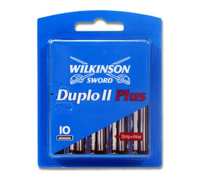Wilkinson Wilkinson Duplo II Plus Scheermesjes - 10 Stuks Wilkinson Wilkinson Duplo II Plus Scheermesjes - 10 Stuks