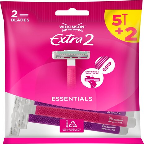 Wilkinson Wilkinson Extra 2 Beauty Wegwerpmesjes - 7 Stuks Wilkinson Wilkinson Extra 2 Beauty Wegwerpmesjes - 7 Stuks