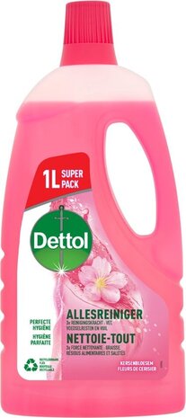 Dettol Dettol Allesreiniger kersenbloesem 1L Dettol Dettol Allesreiniger kersenbloesem 1L
