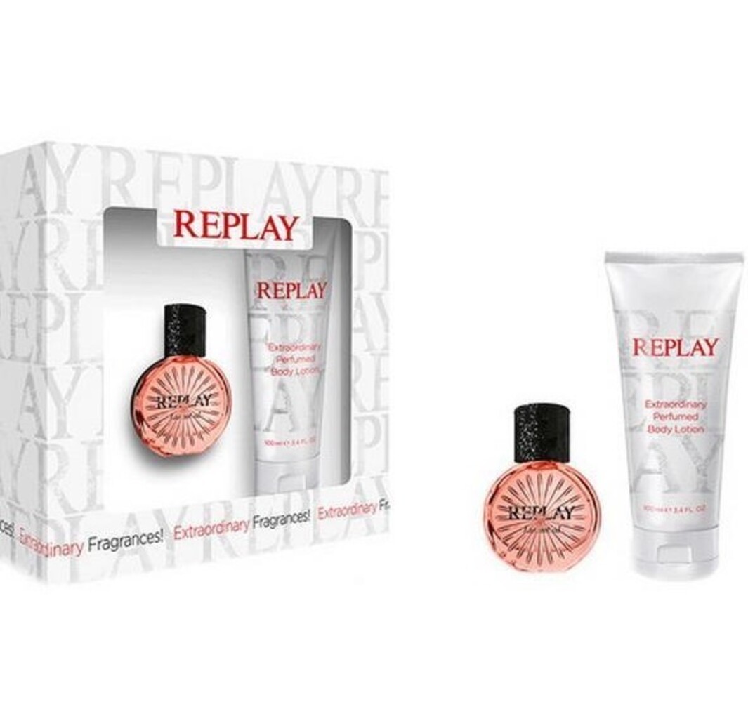 Replay Replay Essential For Her EDT 30ML + Body lotion 100ML Replay Replay Essential For Her EDT 30ML + Body lotion 100ML