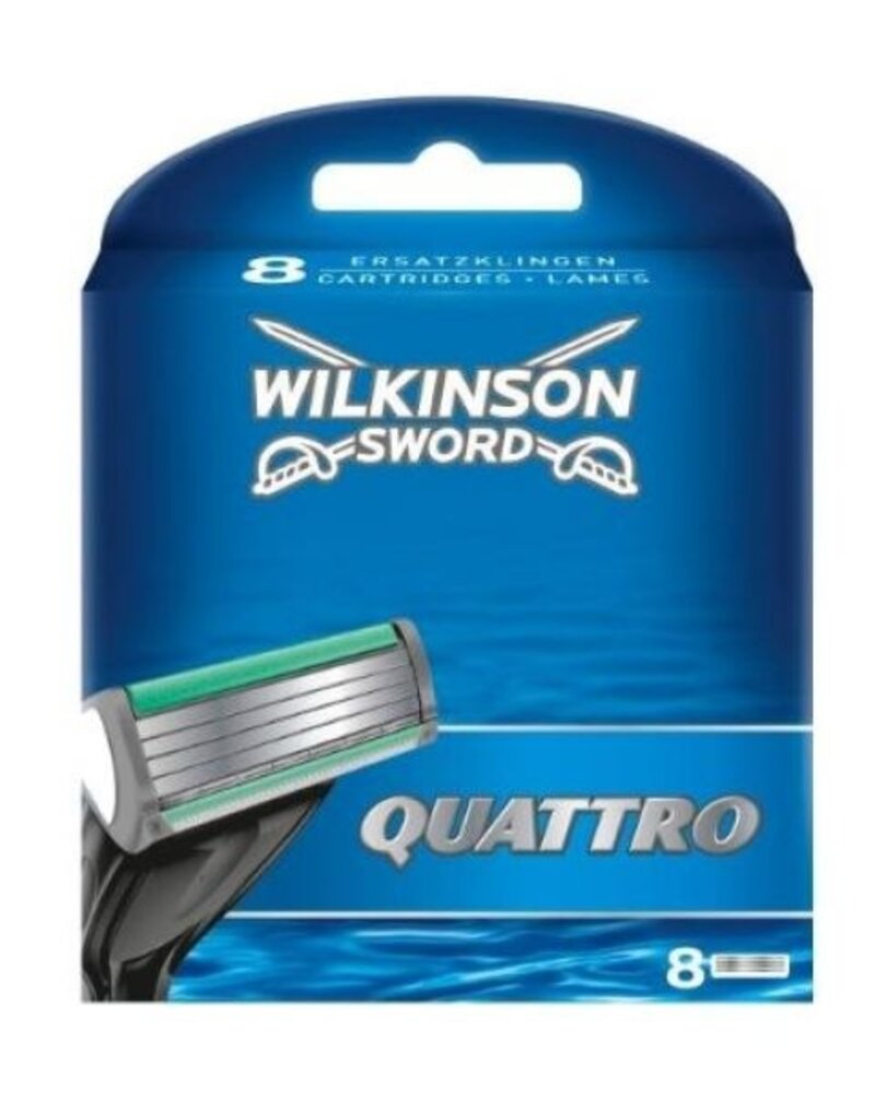 Wilkinson Wilkinson Sword Quattro Scheermesjes - 8 stuks Wilkinson Wilkinson Sword Quattro Scheermesjes - 8 stuks