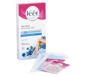 Veet Veet Easy-Gel Wax Strips Sensitive Skin 20ST Veet Veet Easy-Gel Wax Strips Sensitive Skin 20ST