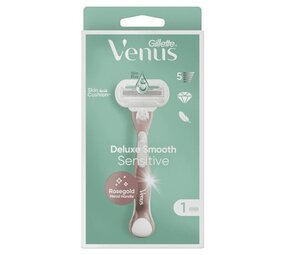 Gillette Gillette Venus Rosegold Extra Smooth Sensitive Scheerapparaat + 1 Scheermesje Gillette Gillette Venus Rosegold Extra Smooth Sensitive Scheerapparaat + 1 Scheermesje