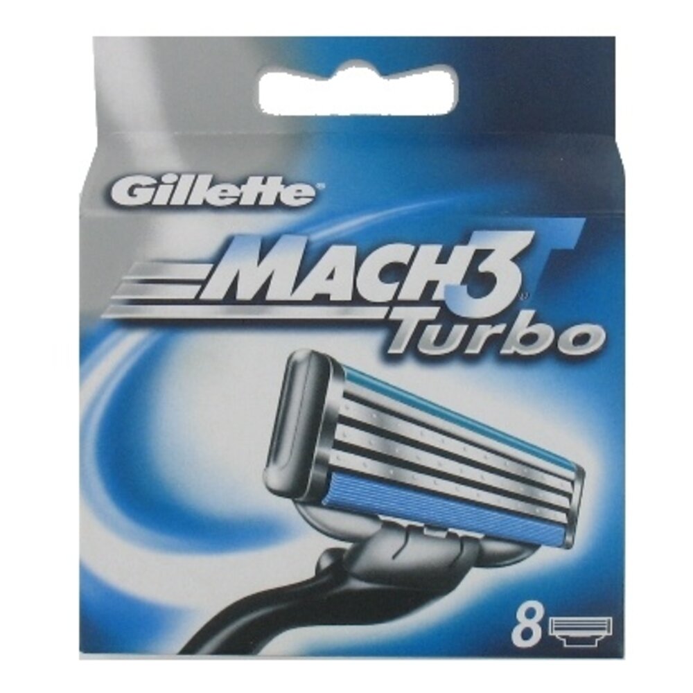 Gillette Gillette Mach3 Turbo scheermesjes new (8 st.) Gillette Gillette Mach3 Turbo scheermesjes new (8 st.)