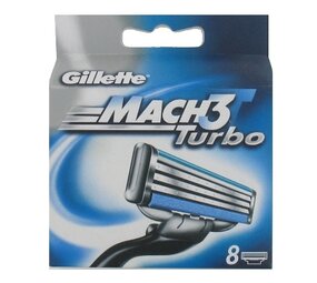 Gillette Gillette Mach3 Turbo scheermesjes new (8 st.) Gillette Gillette Mach3 Turbo scheermesjes new (8 st.)