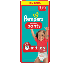 Pampers Pampers Baby Dry Pants Gr. 5 12-17kg Big Pack 54 Stk. Pampers Pampers Baby Dry Pants Gr. 5 12-17kg Big Pack 54 Stk.