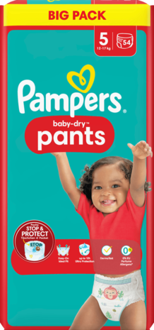 Pampers Pampers Baby Dry Pants Gr. 5 12-17kg Big Pack 54 Stk.