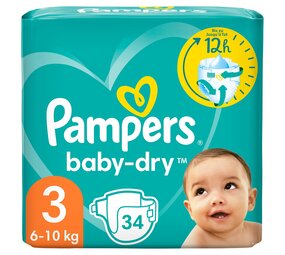 Pampers Pampers Baby Dry Gr.3 Midi 6-10kg 34er