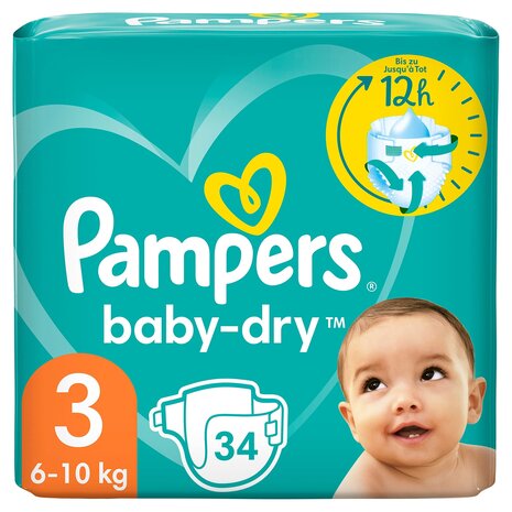 Pampers Pampers Baby Dry Gr.3 Midi 6-10kg 34er Pampers Pampers Baby Dry Gr.3 Midi 6-10kg 34er