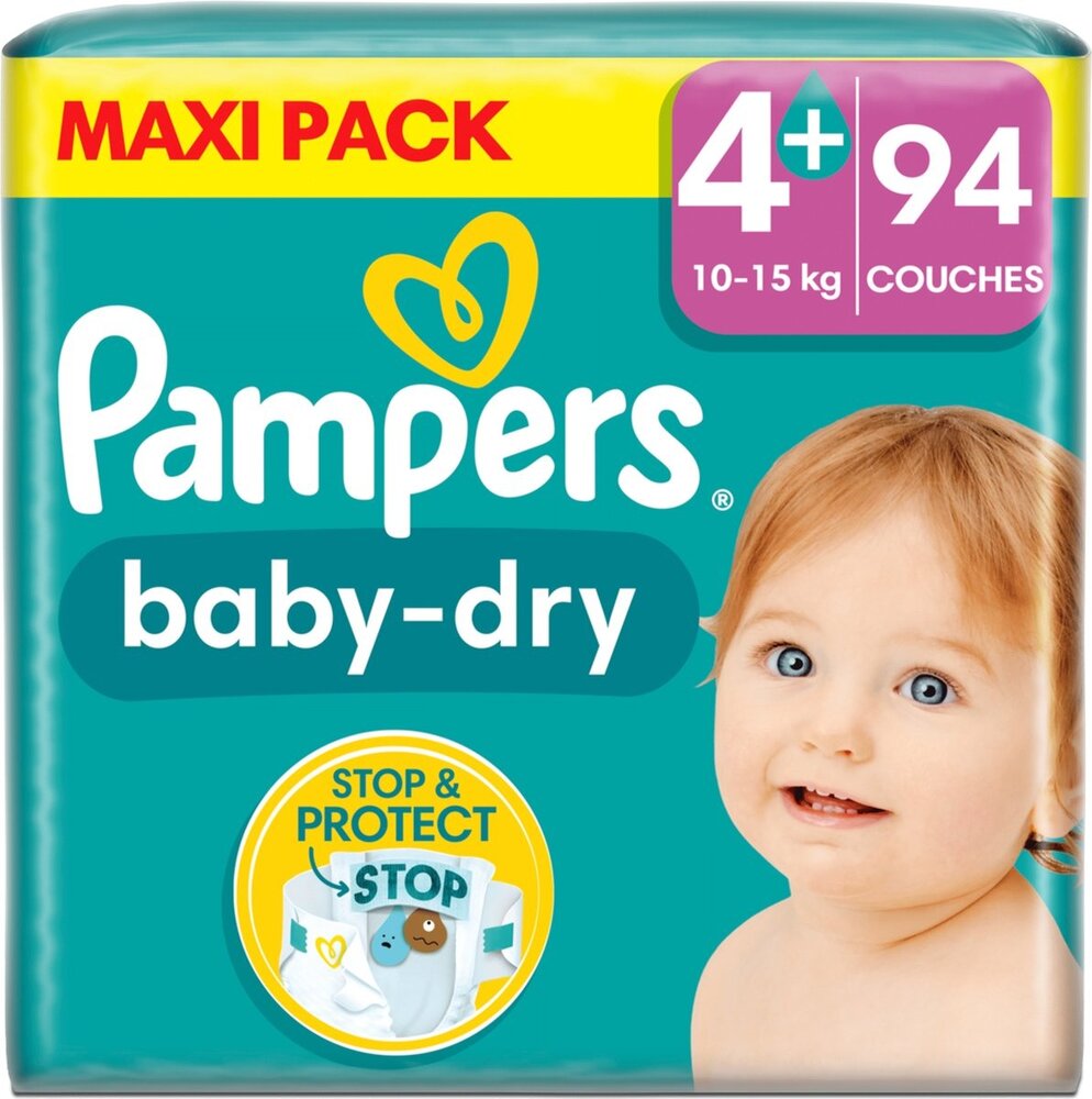 Pampers Pampers Baby Dry Gr. 4+ 10-15 kg 94 Stk. Pampers Pampers Baby Dry Gr. 4+ 10-15 kg 94 Stk.