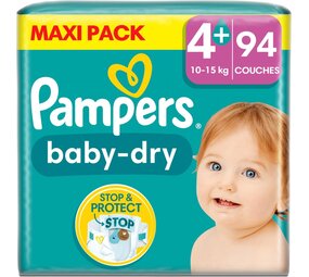 Pampers Pampers Baby Dry Gr. 4+ 10-15 kg 94 Stk.