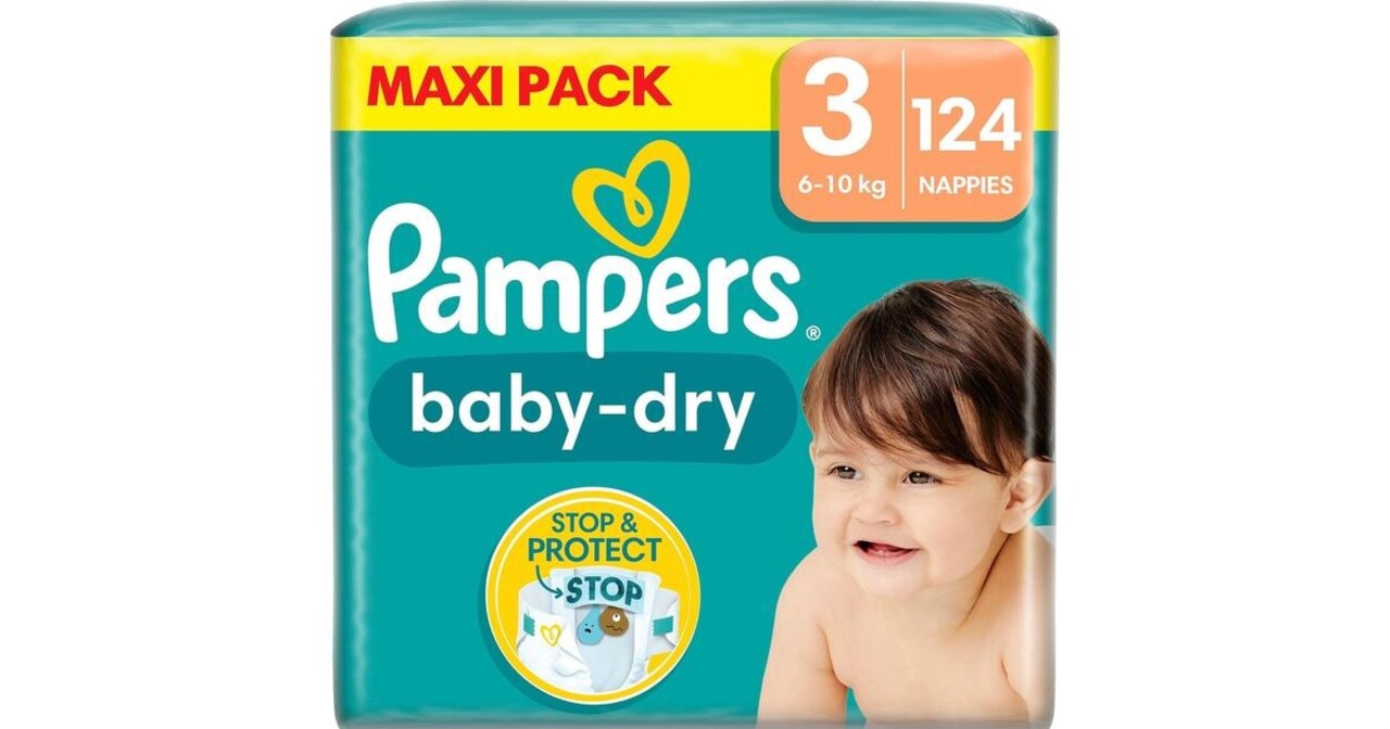 Pampers Pampers Baby Dry Gr. 3 6-10kg 124 Stk. Pampers Pampers Baby Dry Gr. 3 6-10kg 124 Stk.