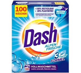 Dash Dash Alpen frische Poeder 100 WB 6KG Dash Dash Alpen frische Poeder 100 WB 6KG