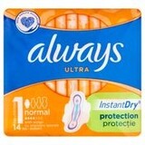 Always Always Maandverband Ultra Regular + Vleugels 14St Always Always Maandverband Ultra Regular + Vleugels 14St
