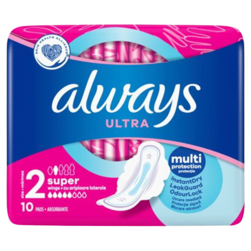 Always Always Maandverband Ultra Long + Vleugels 10Stuk Always Always Maandverband Ultra Long + Vleugels 10Stuk