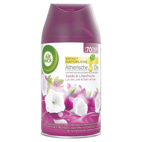 Airwick Freshmatic Luchtverfrisser navul Seide&lily 250ML Airwick Freshmatic Luchtverfrisser navul Seide&lily 250ML