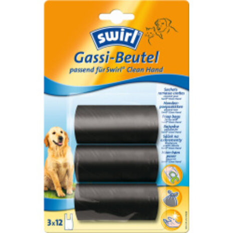 Swirl Swirl Gassi-Beutel 3 Rollen a 12 Stk. Swirl Swirl Gassi-Beutel 3 Rollen a 12 Stk.