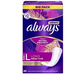 Always Always Slipeinlage Expert Daily Protect Long met Licht Geur BigPack 40