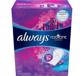Always Always Pantyliners Radiant Normal 48 stuks Always Always Pantyliners Radiant Normal 48 stuks