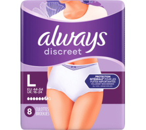 Always Always Discreet Inkontinenz-Höschen Gr. L 32 stuks (4x8) Always Always Discreet Inkontinenz-Höschen Gr. L 32 stuks (4x8)