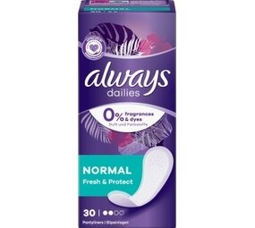 Always Always Dailies Pantyliners Normal 30 stuks Always Always Dailies Pantyliners Normal 30 stuks