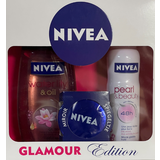 Nivea NIVEA Giftset Glamour Edit. (150ml Pearl &B deospray + 250ml waterlily showergel + spiegel )
