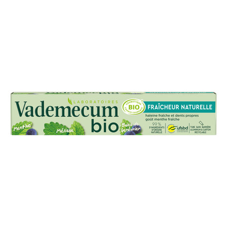 Vademecum Vademecum BIO Tandpasta Natuurlijke Frisheid 75ML Vademecum Vademecum BIO Tandpasta Natuurlijke Frisheid 75ML