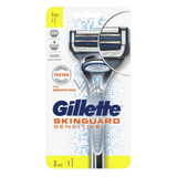Gillette GILLETTE Skinguard Sensitive Houder + 2 mesjes Gillette GILLETTE Skinguard Sensitive Houder + 2 mesjes