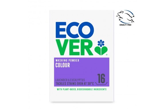 Ecover ECOVER wasmiddel 1,2KG 16sc Color Lavender&Eucalyptus