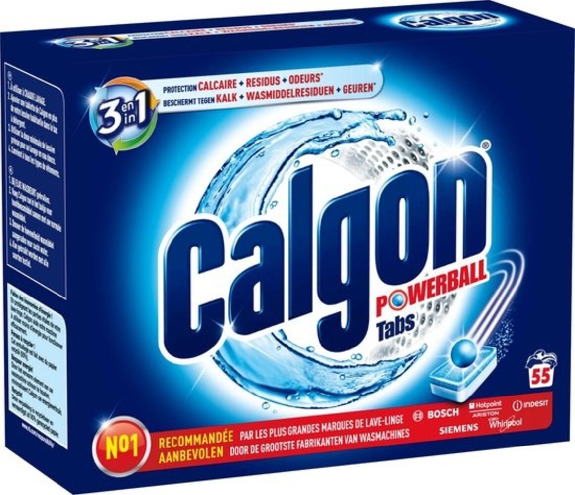 Calgon Calgon 3in1 Powerbal tabs 55st Calgon Calgon 3in1 Powerbal tabs 55st