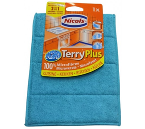 Nicols NICOLS Terry Plus Microvezels doekjes Keuken 23x17cm Nicols NICOLS Terry Plus Microvezels doekjes Keuken 23x17cm