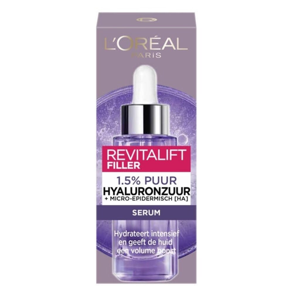 Loreal L'oreal Paris Revitalift filler 1.5% hyaluronzuur 30 ml Loreal L'oreal Paris Revitalift filler 1.5% hyaluronzuur 30 ml
