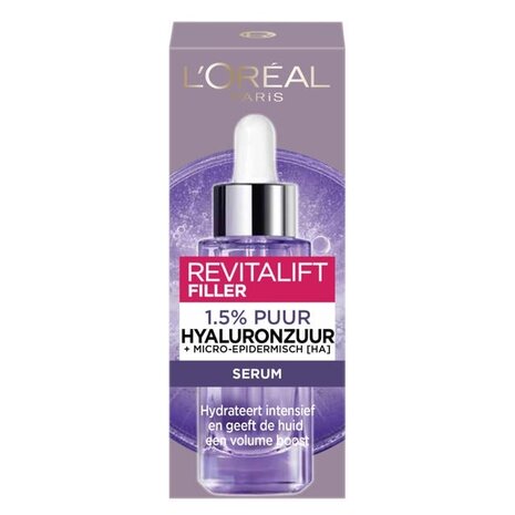 Loreal L'oreal Paris Revitalift filler 1.5% hyaluronzuur 30 ml Loreal L'oreal Paris Revitalift filler 1.5% hyaluronzuur 30 ml