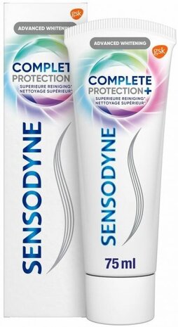 Sensodyne Sensodyne Tandpasta Complete Protection + Advanced Whitening 75ml Sensodyne Sensodyne Tandpasta Complete Protection + Advanced Whitening 75ml