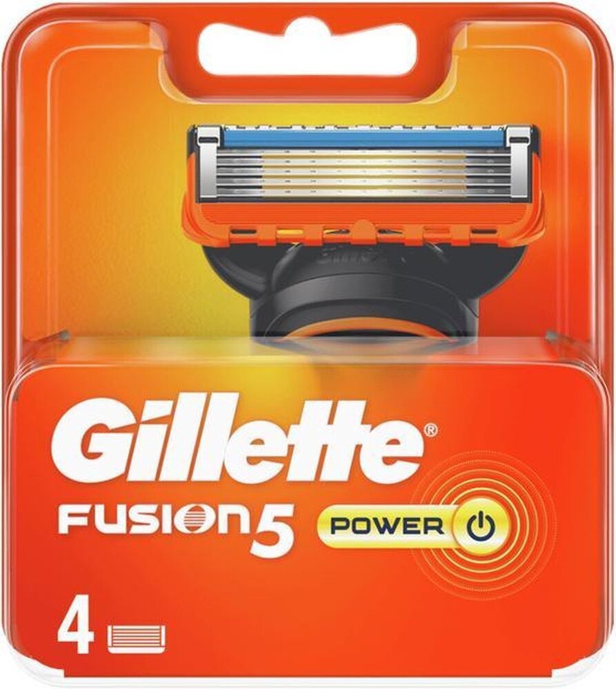 Gillette Gillette Fusion 5 Power 4stuks Gillette Gillette Fusion 5 Power 4stuks