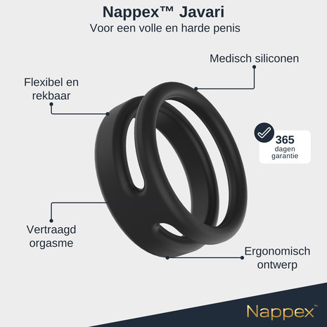 Nappex Nappex™ Javari - Cockring - - Penisring Sex Toys Nappex Nappex™ Javari - Cockring - - Penisring Sex Toys
