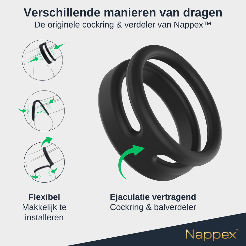 Nappex Nappex™ Javari - Cockring - - Penisring Sex Toys Nappex Nappex™ Javari - Cockring - - Penisring Sex Toys