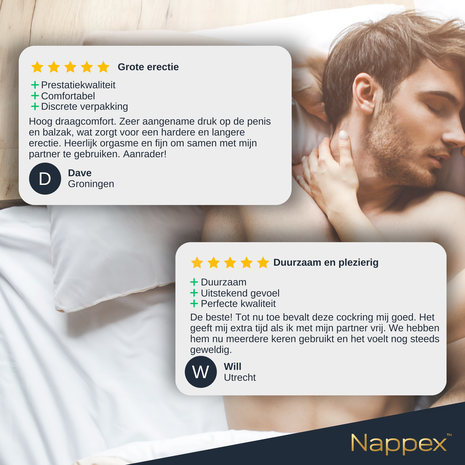 Nappex Nappex™ Jari - Cockring -Penisring Sex Toys - 2 in 1 Nappex Nappex™ Jari - Cockring -Penisring Sex Toys - 2 in 1