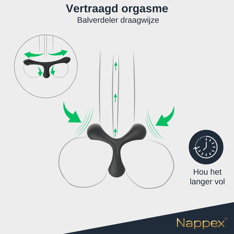 Nappex Nappex™ Jari - Cockring -Penisring Sex Toys - 2 in 1 Nappex Nappex™ Jari - Cockring -Penisring Sex Toys - 2 in 1