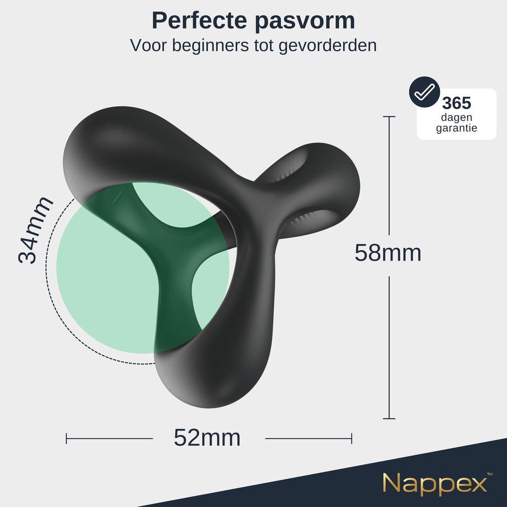 Nappex Nappex™ Jari - Cockring -Penisring Sex Toys - 2 in 1 Nappex Nappex™ Jari - Cockring -Penisring Sex Toys - 2 in 1