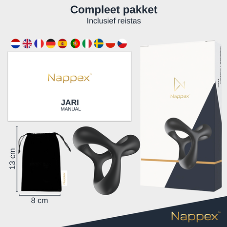 Nappex Nappex™ Jari - Cockring -Penisring Sex Toys - 2 in 1 Nappex Nappex™ Jari - Cockring -Penisring Sex Toys - 2 in 1