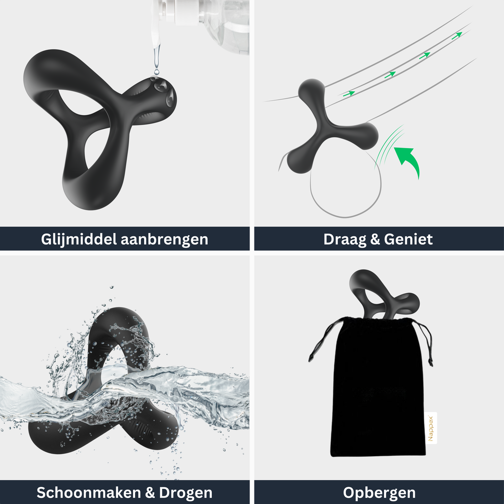 Nappex Nappex™ Jari - Cockring -Penisring Sex Toys - 2 in 1 Nappex Nappex™ Jari - Cockring -Penisring Sex Toys - 2 in 1