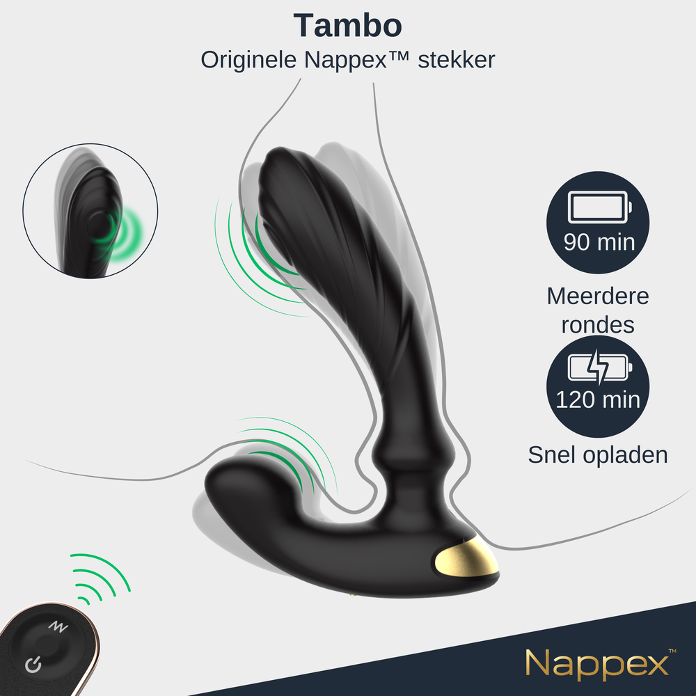 Nappex  Nappex™ Tambo - Prostaat vibrators - Vibrator Sex Toys Mannen Nappex  Nappex™ Tambo - Prostaat vibrators - Vibrator Sex Toys Mannen