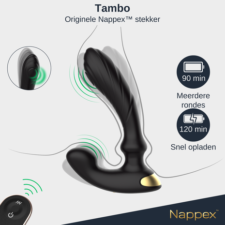 Nappex  Nappex™ Tambo - Prostaat vibrators - Vibrator Sex Toys Mannen Nappex  Nappex™ Tambo - Prostaat vibrators - Vibrator Sex Toys Mannen