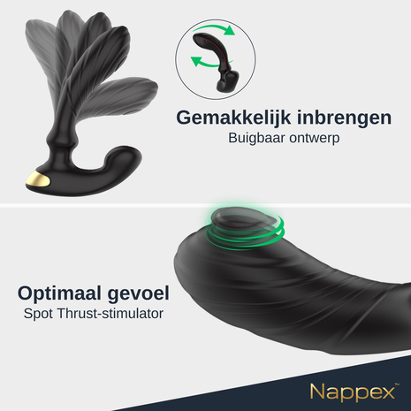 Nappex  Nappex™ Tambo - Prostaat vibrators - Vibrator Sex Toys Mannen Nappex  Nappex™ Tambo - Prostaat vibrators - Vibrator Sex Toys Mannen