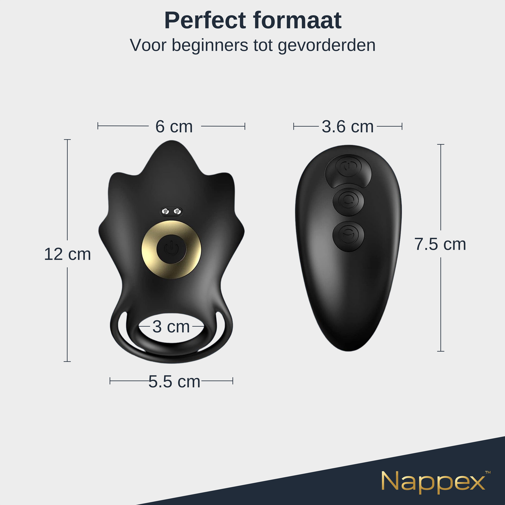 Nappex Nappex™ Manu - Penisring Vibrators Sex toys - Zwart Nappex Nappex™ Manu - Penisring Vibrators Sex toys - Zwart