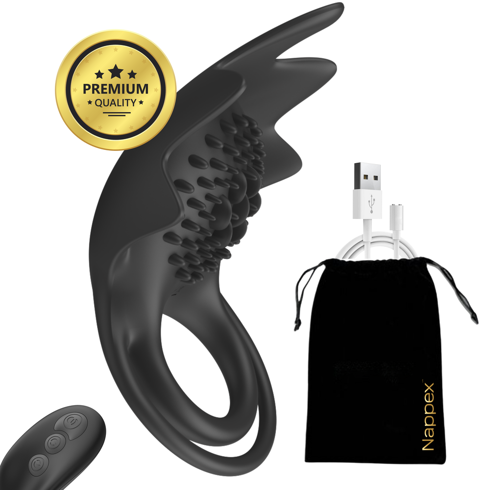 Nappex Nappex™ Manu - Penisring Vibrators Sex toys - Zwart Nappex Nappex™ Manu - Penisring Vibrators Sex toys - Zwart